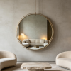 Circular Geometric Mirror Suspension Service